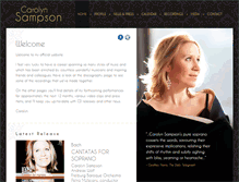 Tablet Screenshot of carolynsampson.com